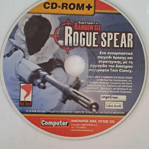 Tom Clancy's Rainbow Six Rogue Spear CD-ROM like new, PC game