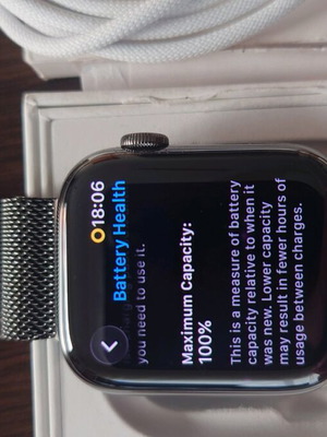 Apple Watch Series 9 45mm Stainless Steel with eSIM and Milanese Loop