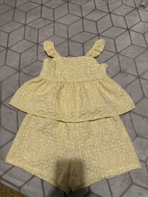 Shorts set new without tags, yellow