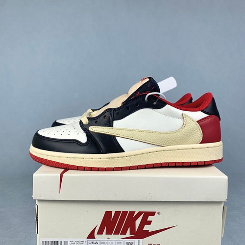 Nike Air Jordan 1 Low Black Red Reverse Swoosh custom sneakers