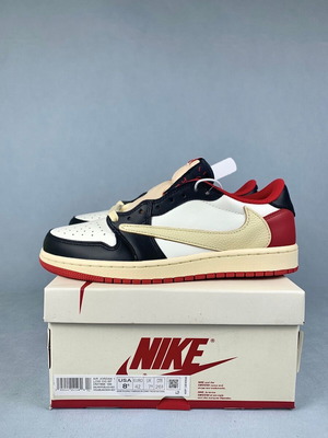 Nike Air Jordan 1 Low Black Red Reverse Swoosh custom sneakers
