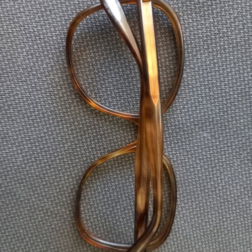 Loda vintage handmade eyeglass frame new, soft brown