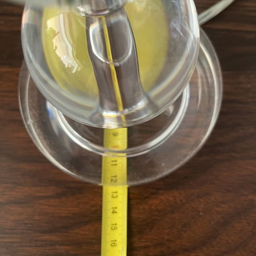 Vintage Lucite Table Lamp, Mid-Century Modern, 56 cm