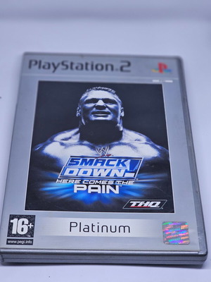 PS2 SmackDown Here Comes The Pain Platinum кутия употребявана с подарък DVD