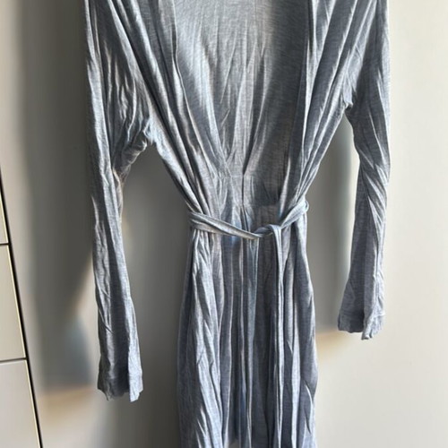 H&M Grey Thin Robe with Integrated Belt Size M Used