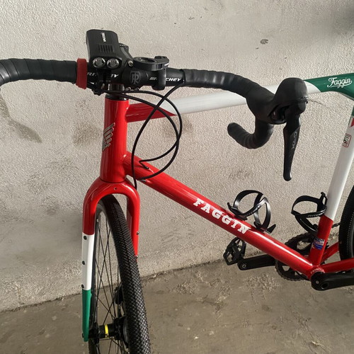 Faggin Mula Gravel bike like new, carbon fork, disc brakes, 29 inch