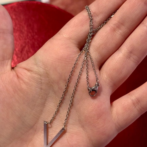 Ozze stainless steel necklace silver color like new