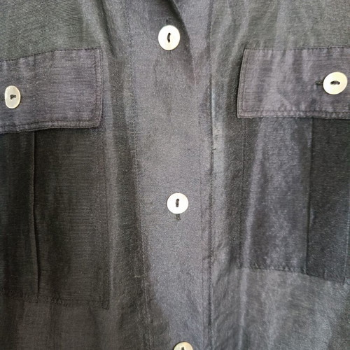 Sheer shirt like new, black, size L