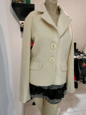 Positivo beige women's jacket used, short, size S