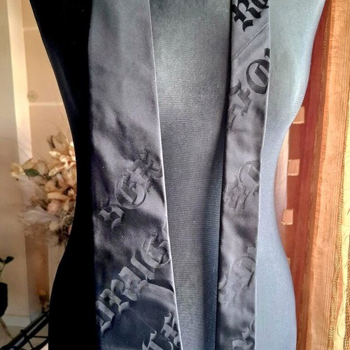 John Richmond tie new, black silk