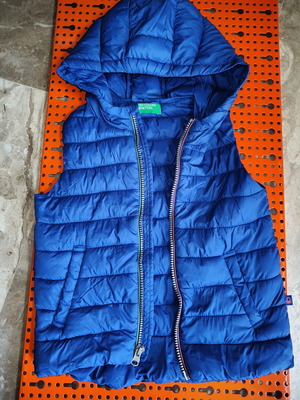 Benetton sleeveless jacket for boy 3-4 years, blue