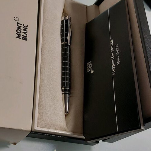 Mont Blanc Star Walker fineliner roller pen platinum new