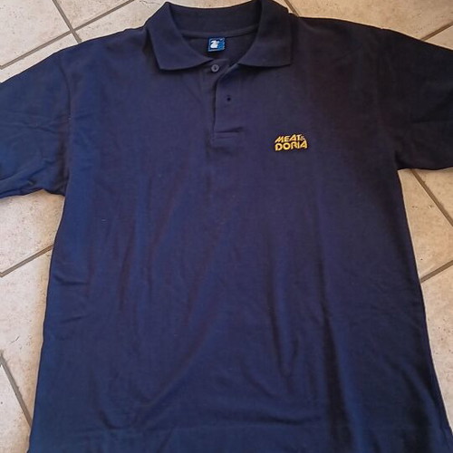 Polo type shirt XL black, like new, with logo