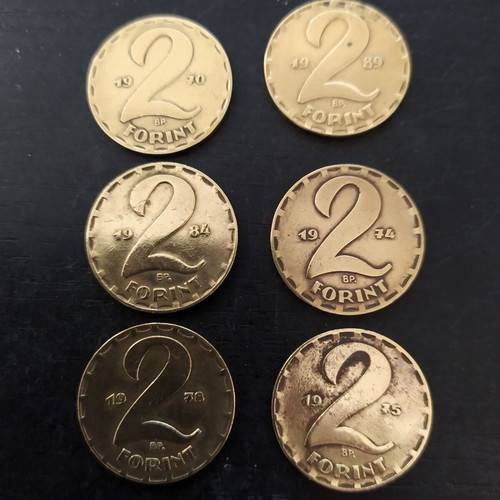 Hungarian Forint coins used, pack of 25 pieces