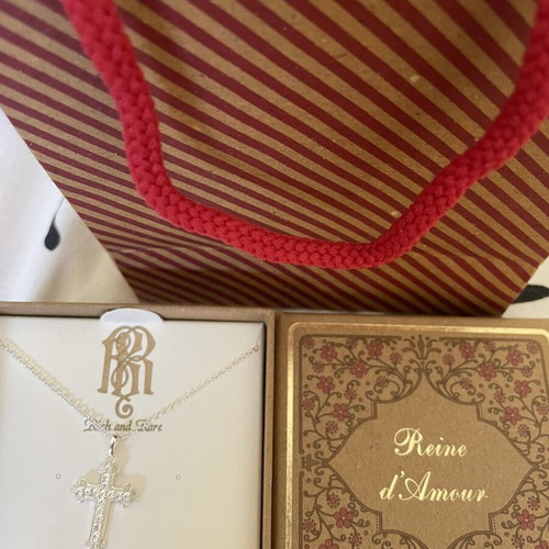 S925 Cross Necklace by Reine d'Amour New