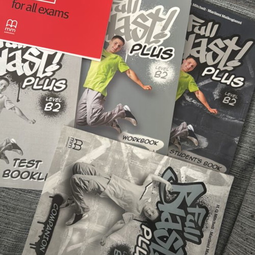 Full Blast! Plus B2 English Books Set like new, complete package