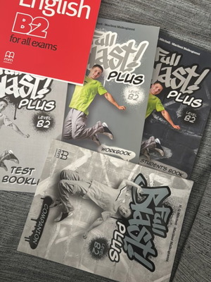 Full Blast! Plus B2 English Books Set like new, complete package