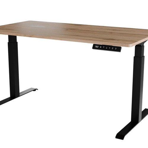 Cama Meble Moon Wooden Gaming Desk with Adjustable Height Black/Wotan 150x80x72cm like new
