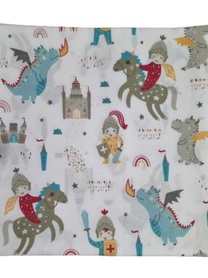 Children's placemat knights and dragons made to order 30x30 cm