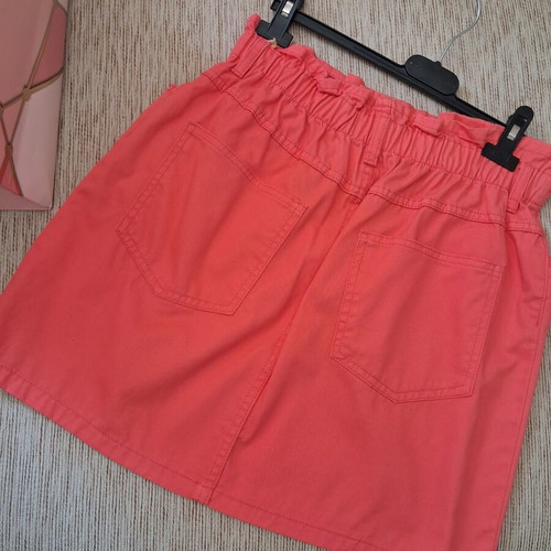 Terranova denim skirt like new, coral color, size L