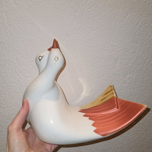 Ceramic duck used, decorative item