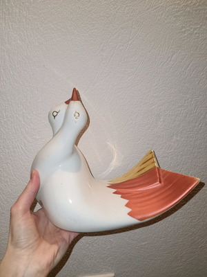 Ceramic duck used, decorative item