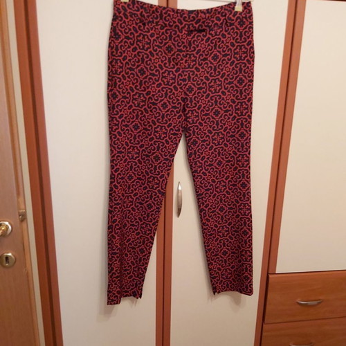 Nema women's pants new, elastic, large, red with black