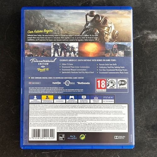Fallout 76 Tricential Edition PS4 game like new
