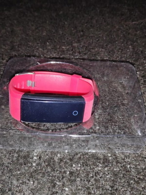 Smartband με οθόνη 1" σαν καινούργιο, κόκκινο λουράκι σιλικόνης
