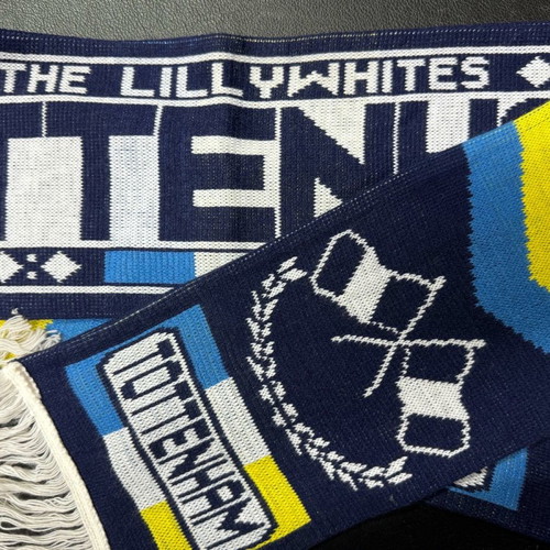 TOTTENHAM double-sided scarf 90s 1.40x0.17 Tottenham
