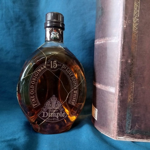 Dimple 15 Deluxe Scotch whisky with collectible book-shaped case new