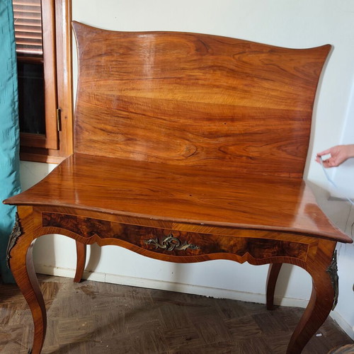 Antique desk that opens into table, 1.10x0.60 m