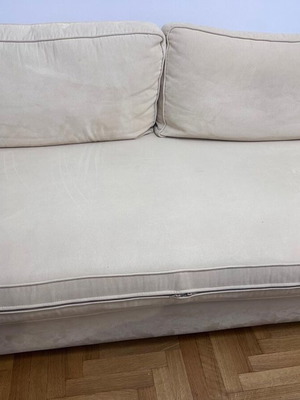 Suede two-seater sofa like new, very comfortable