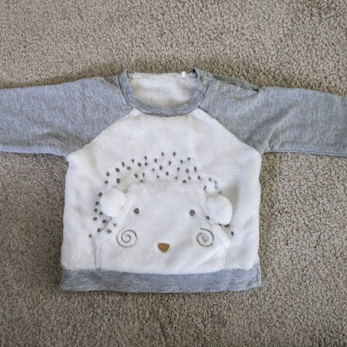 Baby sweatshirt with teddy bear like new, up to 3 months, up to 6.5 kg