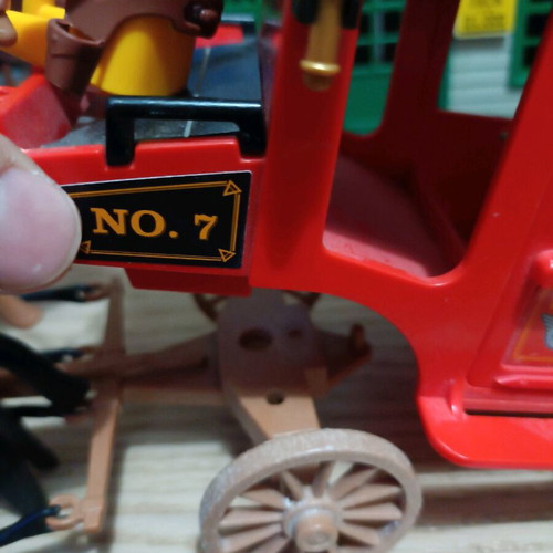 Playmobil Sheriff's Station 4431 used with minor missing parts