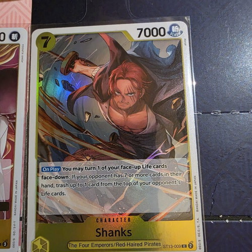 One Piece card game set of 4, like new