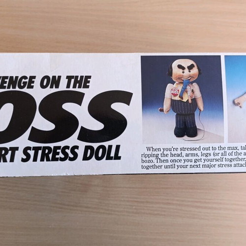 Revenge on the Boss stress toy like new