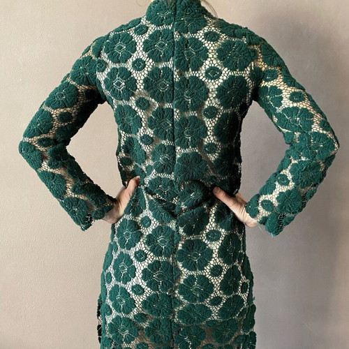 Dress green new, size S