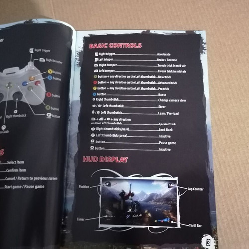 Pure Xbox 360 game manual in English and 5 other languages