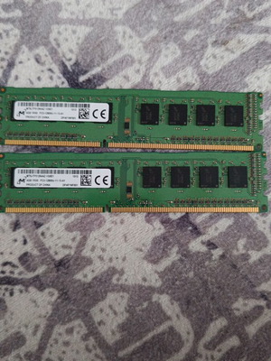 DDR3 μνήμη RAM 2GB (2x1GB) 1333MHz μεταχειρισμένη Micron