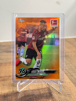 Bobby Wood 2018-19 Topps Chrome Bundesliga Orange Refractor card like new