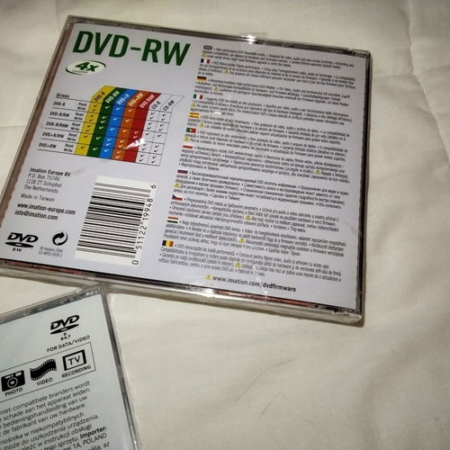 Imation DVD-RW 4.7 GB and TDK DVD-R pack, new, 3 discs
