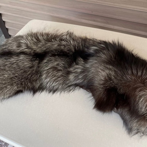 Fox fur collar silver like new