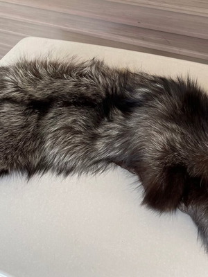 Fox fur collar silver like new