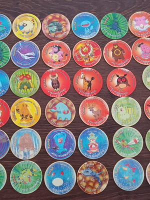 Pokemon tazos set, 3 pieces