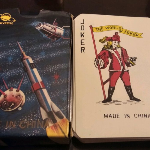 Playing cards like new, 52 cards and 2 jokers, plastic