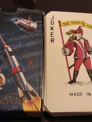 Playing cards like new, 52 cards and 2 jokers, plastic