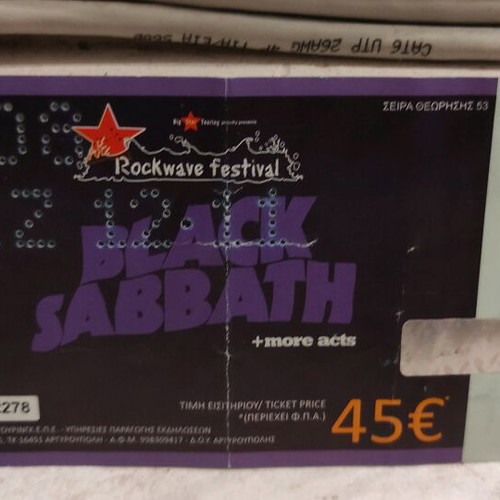 Ozzy & Friends concert ticket 1/7/2012 like new
