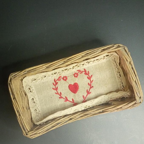 Decorative wicker mini basket used