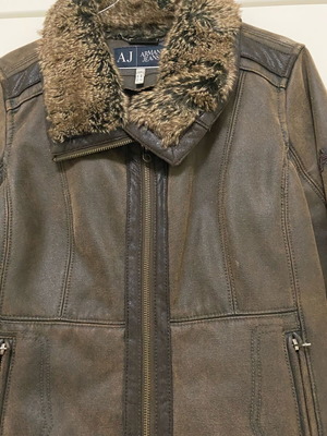 Armani jacket used brown size S